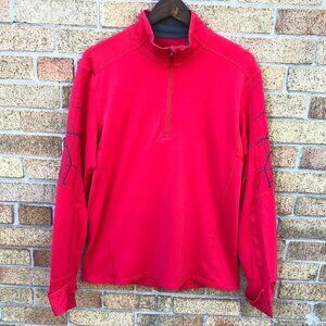 Lululemon Half Zip Spider Jacket Large Red